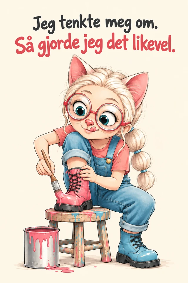 Jeg tenkte meg om. Så gjorde jeg det likevel.