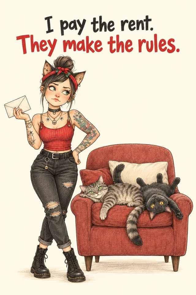I pay the rent. They make the rules.
