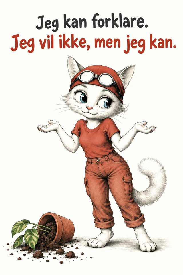 Jeg kan forklare. Jeg vil ikke, men jeg kan.