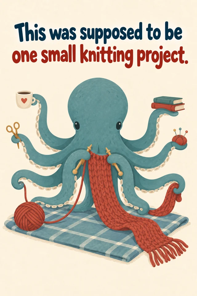 This was supposed to be one small knitting project.