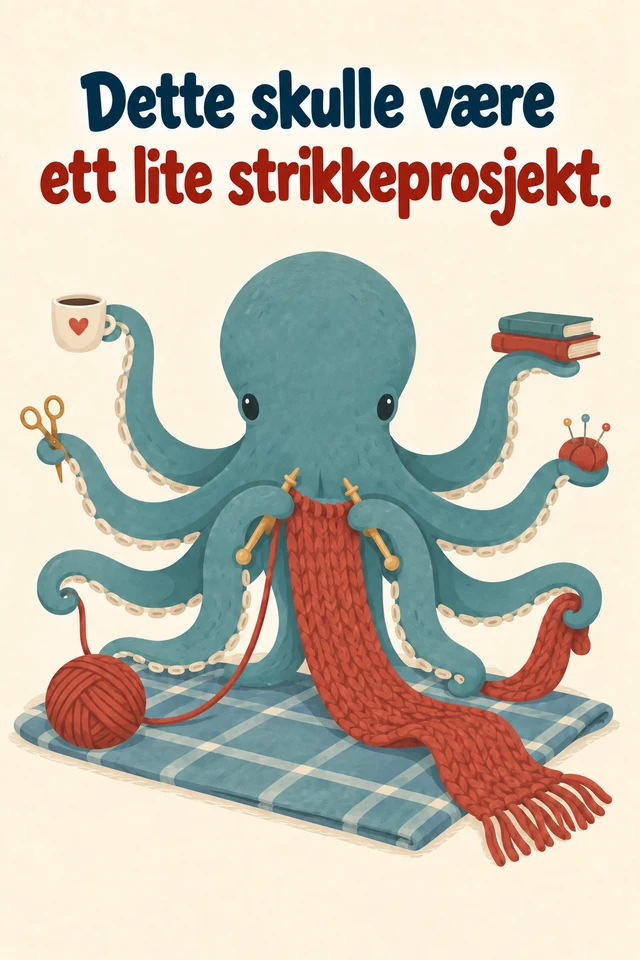 Dette skulle være ett lite strikkeprosjekt.