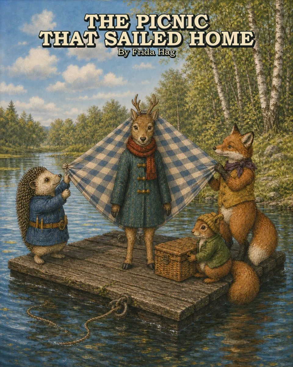 The Picnic That Sailed Home Illustrated storybook genuine product presentation
