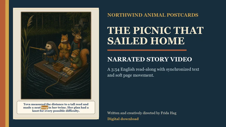 The Picnic That Sailed Home Narrated story video genuine product presentation