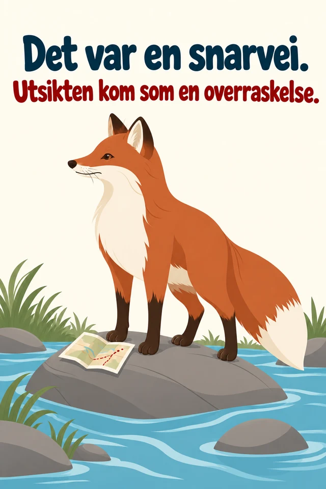 Det var en snarvei. Utsikten kom som en overraskelse.