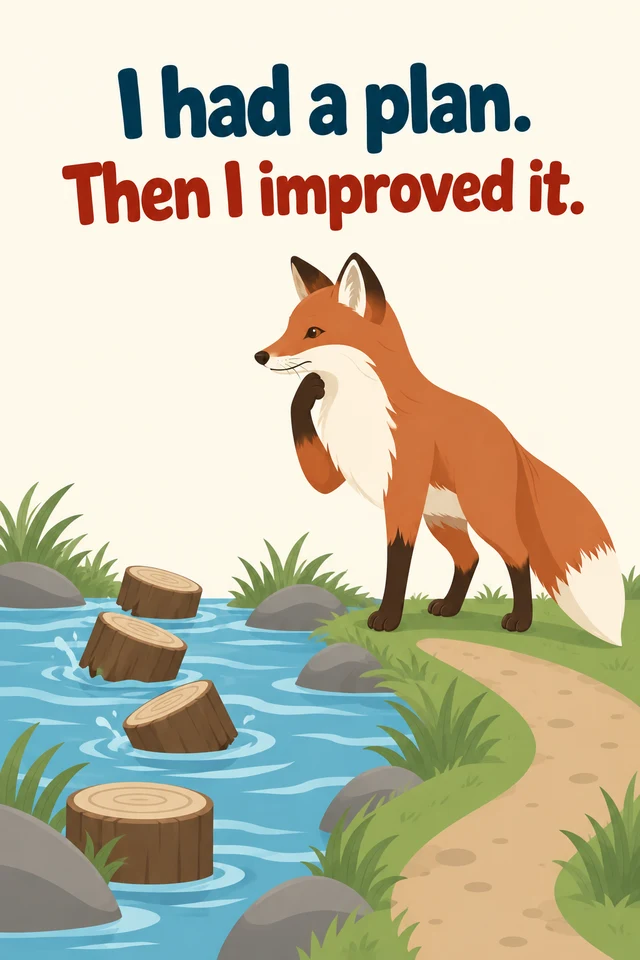 I had a plan. Then I improved it.