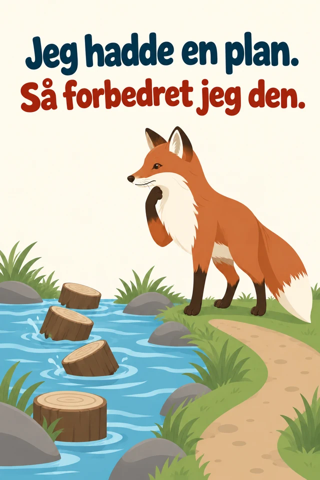 Jeg hadde en plan. Så forbedret jeg den.