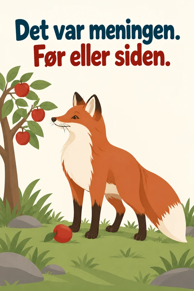 Det var meningen. Før eller siden.