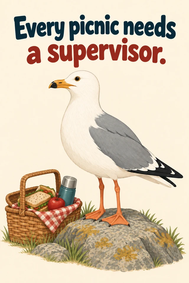 Every picnic needs a supervisor.