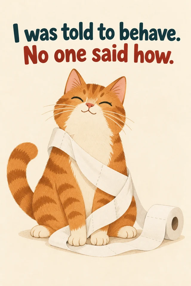 I was told to behave. No one said how.