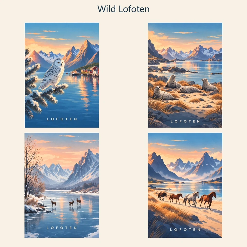 Wild Lofoten four-poster collection