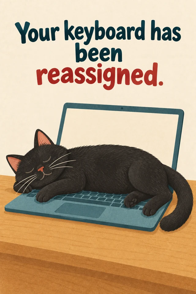 Your keyboard has been reassigned.