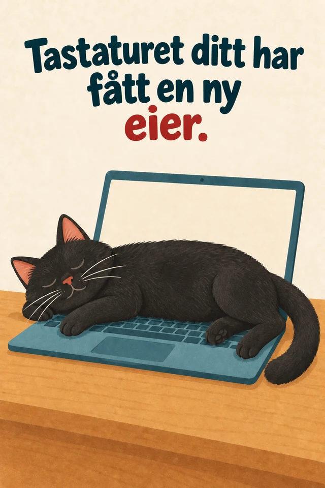 Tastaturet ditt har fått en ny eier.