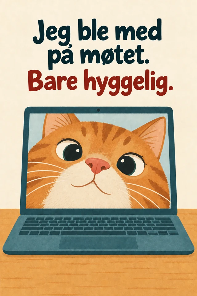 Jeg ble med på møtet. Bare hyggelig.