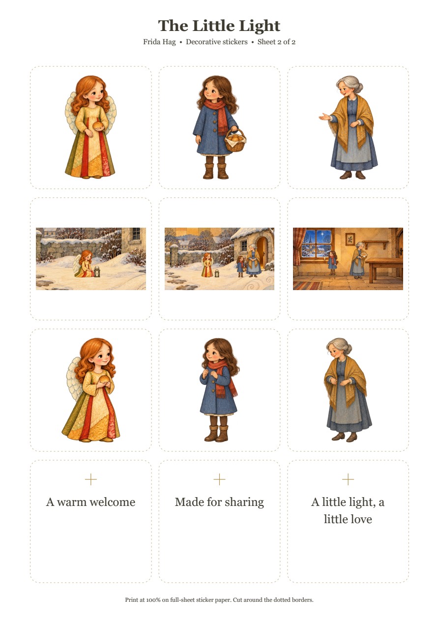 Sticker sheet 2, twelve designs