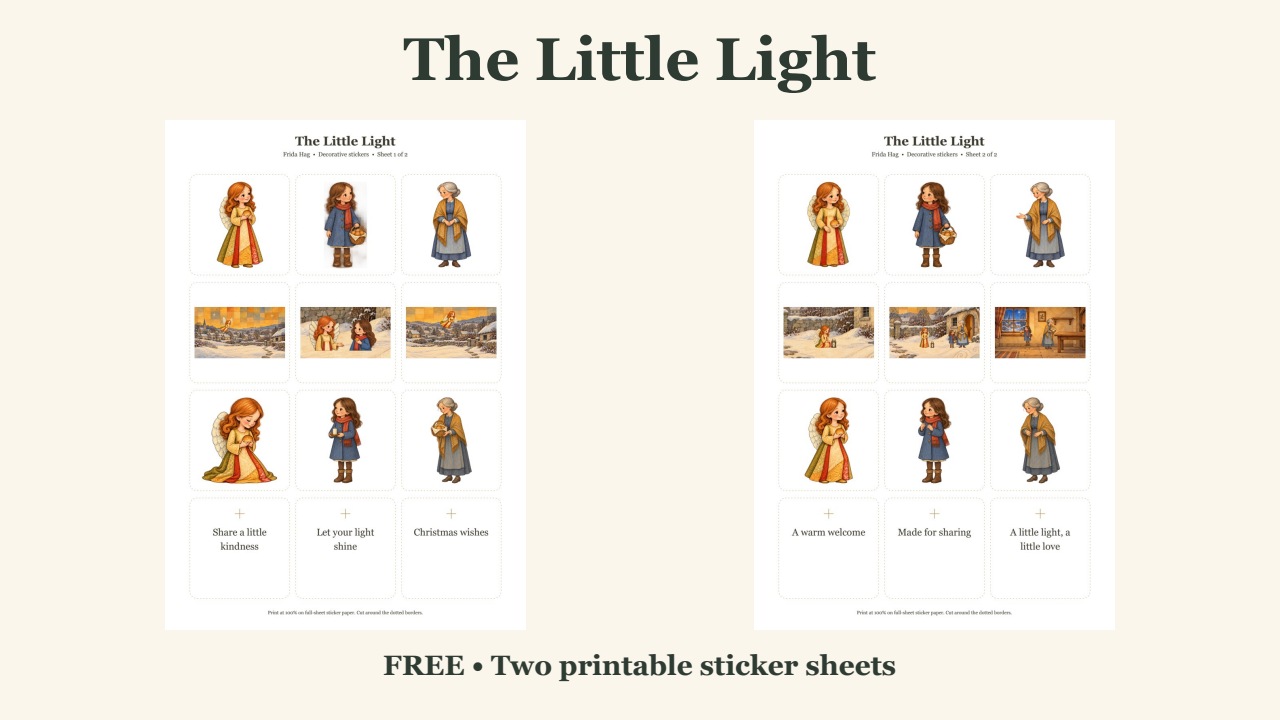 The Little Light sticker sheets