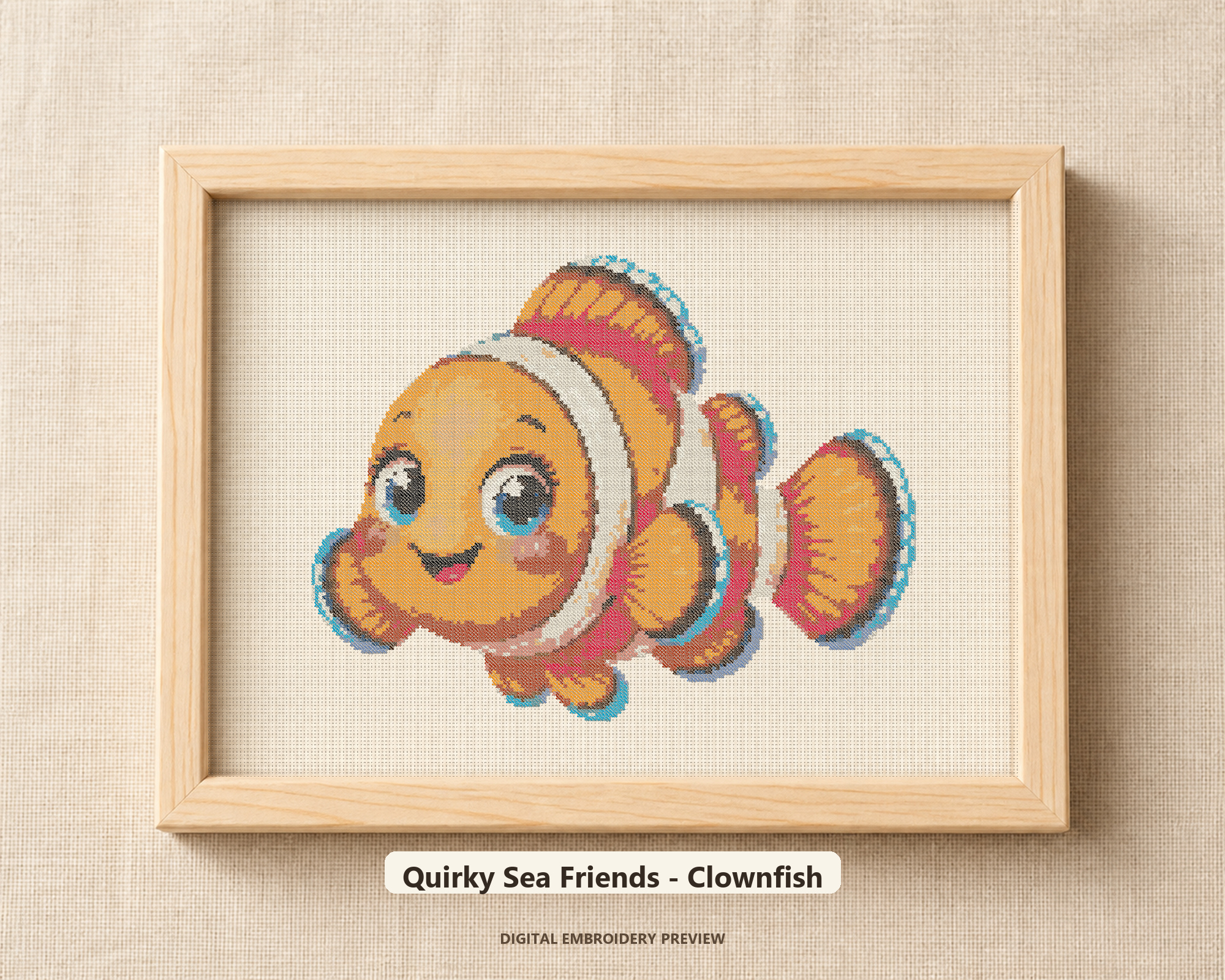 Quirky Sea Friends - Clownfish