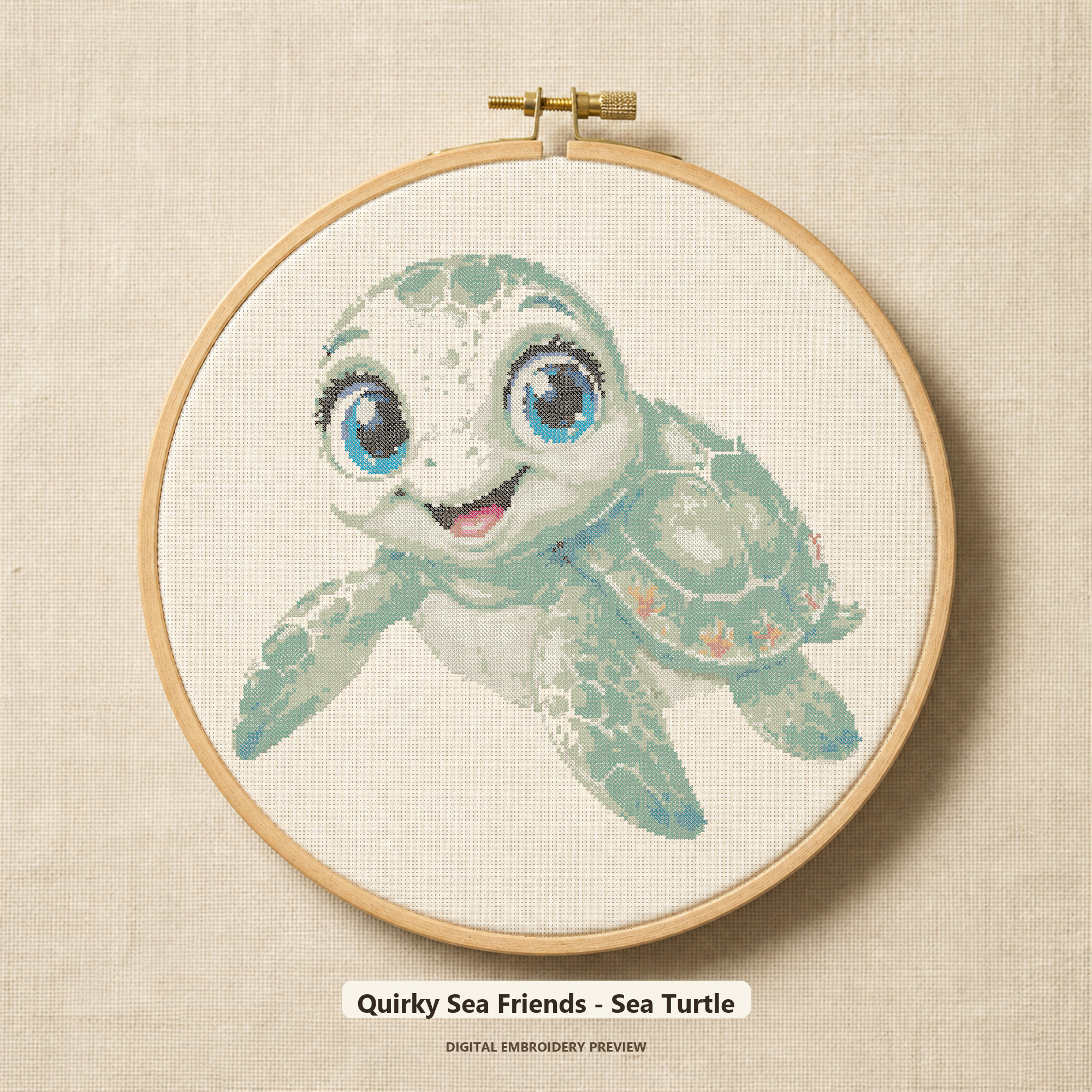 Quirky Sea Friends - Sea Turtle