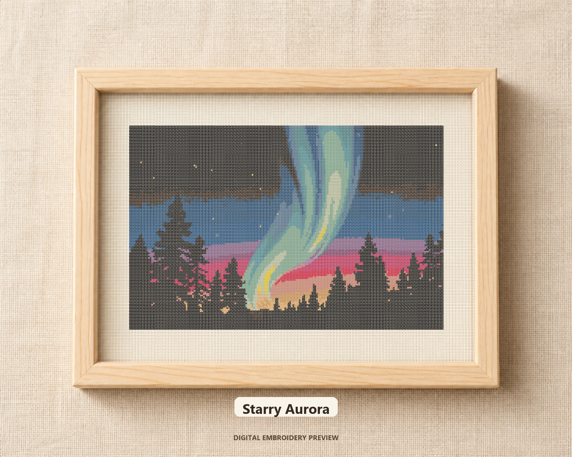 Northern Lights - Starry Aurora